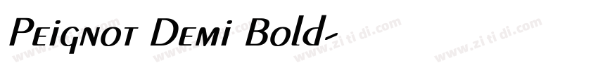 Peignot Demi Bold字体转换